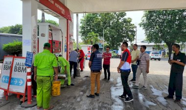 Polresta-Sidoarjo-bersama-UPT-Metrologi-Legal-Cek-SPBU