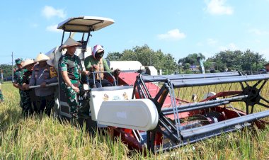 Dukung-Ketahanan-Pangan-Kapolda-Jatim-Bersama-Forkopimda-Panen-Raya-Padi-di-Ngawi