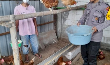 Polsek-Taman-Tinjau-Peternakan-Ayam-Petelur-Warga-Trosobo,-Wujudkan-Swasembada-Pangan-Mandiri