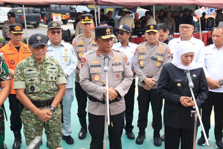 Polda Jatim Bersama Pemprov Siagakan Personel Gabungan Antisipasi Bencana Hidrometeorologi