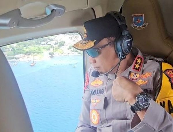 KRYD  Kapolda Jatim Laksanakan Patroli Udara Pastikan Arus Balik Lebaran 2026 Tetap Aman dan Kondusif