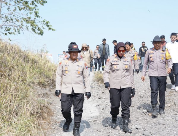 Cegah Karhutla, Polres Kediri Siagakan Ratusan Personel Gabungan di Lereng Kelud