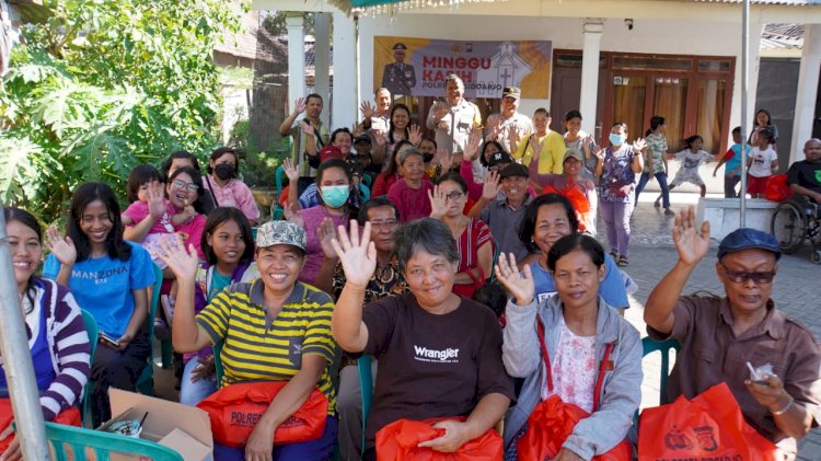 Polresta Sidoarjo Gelar Minggu Kasih di Rumah Ibadah Kristus Injil Sukodono