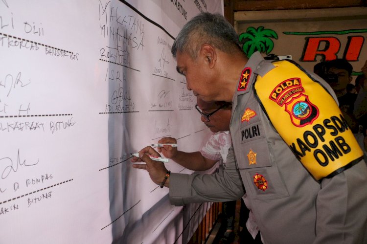 Seluruh Elemen Masyarakat Deklarasi Ciptakan Bitung Damai