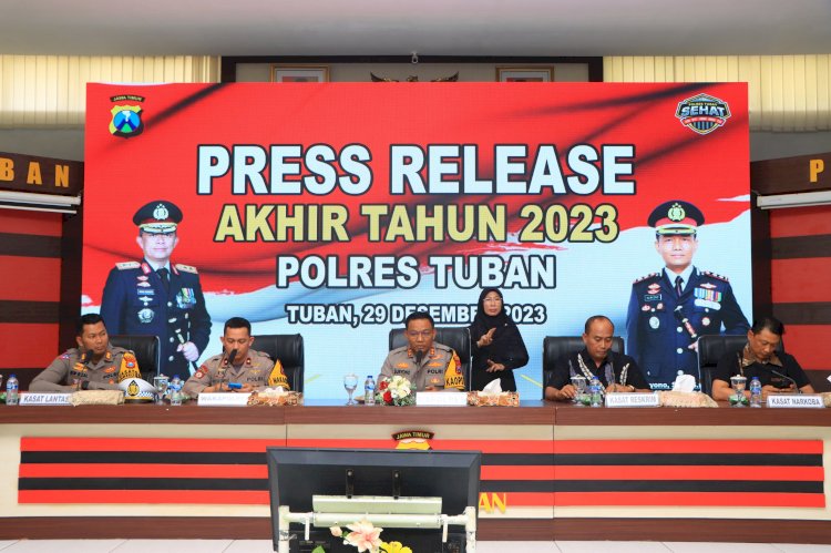 Sepanjang Tahun 2023, Polres Tuban Sukses Tuntaskan Kasus Peredaran Narkoba