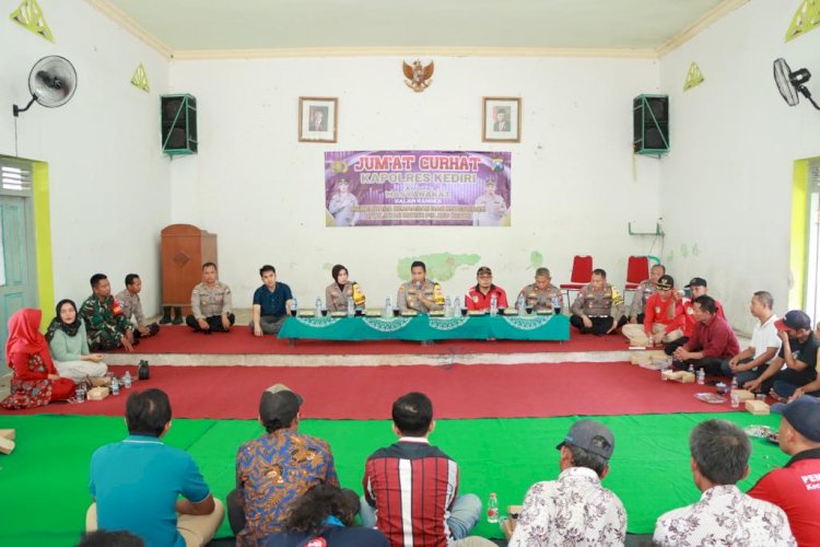 Polres Kediri Galang Sinergitas dengan Masyarakat Lewat Jum'at Curhat