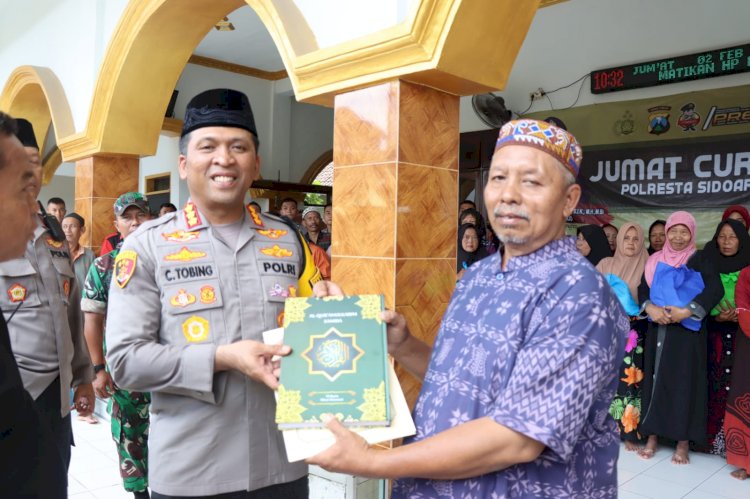 Kapolresta Sidoarjo Gelar Jumat Curhat di Jabon