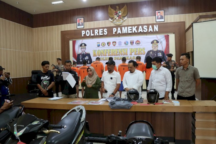 Polres Pamekasan Berhasil Ungkap Curanmor, Tersangka Pasutri dan Penadah Diamankan