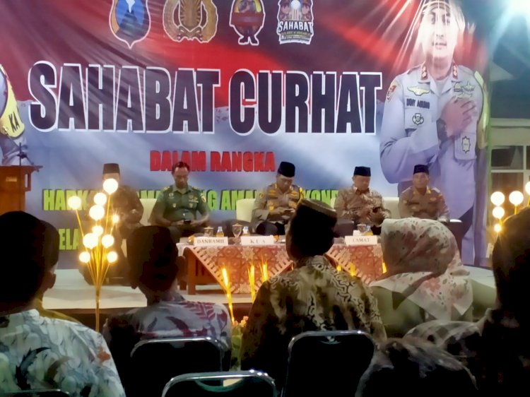 Polresta Sidoarjo Gelar Sahabat Curhat di Prambon