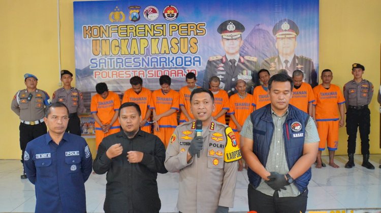 Satresnarkoba Polresta Sidoarjo Ringkus Seorang Kurir Sabu dan Ganja