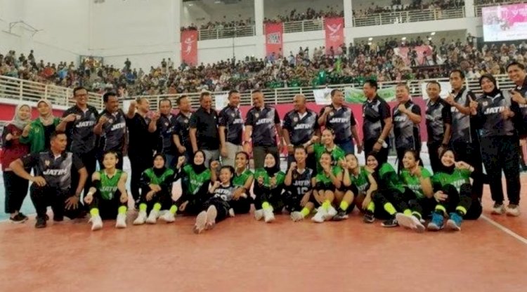 Menang 3 – 0 Lawan Sumut, Tim Voli Putri Jatim Maju Babak Semifinal di PON XXI 2024