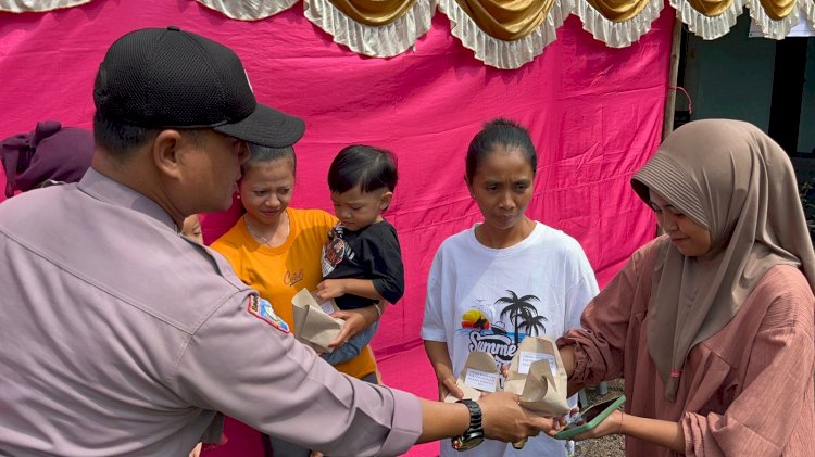 Di Banyuwangi Usai Nyoblos Dapat Makan Gratis dari Pak Polisi