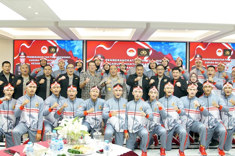 Lepas Tim Taekwondo Garbha Presisi Ke Vietnam, Irwasum Polri: Jaga Nama Baik Institusi dan Negara, Junjung Sportivitas