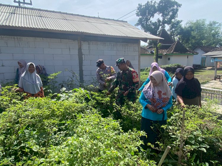 Pak Bhabin di Magetan Ajak Warga Manfaatkan Pekarangan Tanami Sumber Pangan Bergizi