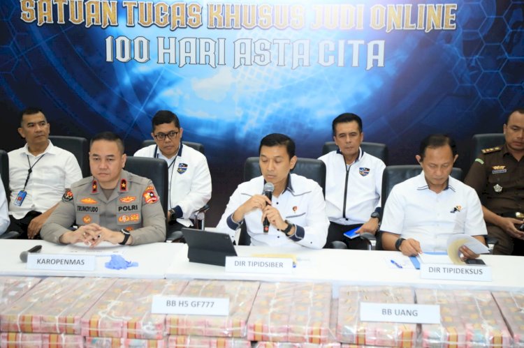 Polri Ungkap Tiga Kasus Besar Judi Online: Sita Aset Rp61 Miliar, Ungkap Sindikat Internasional