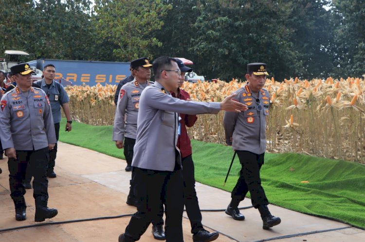 Polri Bersama Petani Jagung Tuban Bersiap Sambut Kehadiran Presiden RI pada Panen Raya