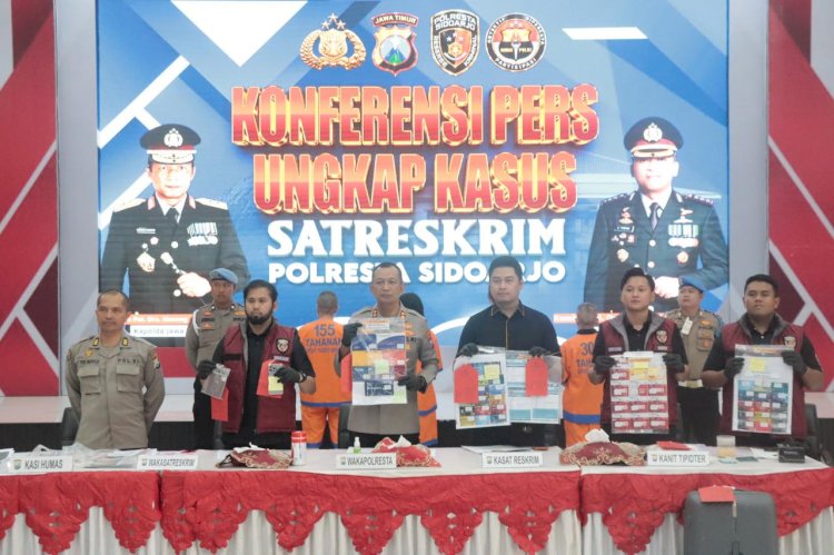 Polresta Sidoarjo Ungkap Dugaan Penipuan Online Libatkan Tiga WNA China